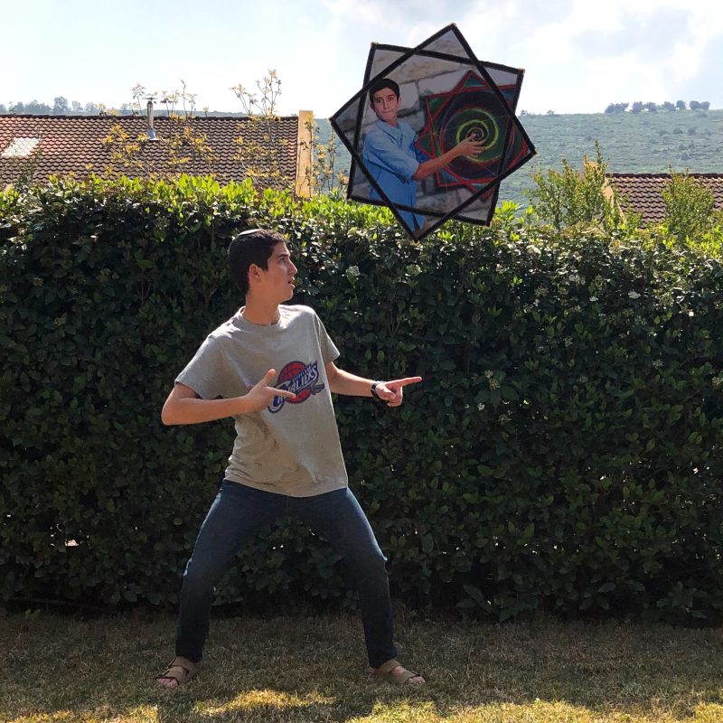 Juggling Spinning Cloth with Own Photo